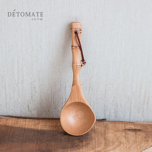 ช้อนตักซุปไม้,ช้อนโต๊ะไม้ธรรมชาติสำหรับปรุงอาหารทัพพีตักซุปทัพพีช้อนตักสำหรับเสิร์ฟโจ๊กทำจากไม้เป็นมิตรกับสิ่งแวดล้อม - Product Image 5