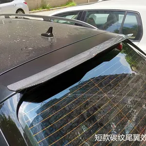 Alerón de Techo Trasero de Plástico para POLO Golf MK7 Q2 A3 X3 X2, Alerón Trasero Universal para Automóvil, Decoración de Fibra de Carbono Negro Brillante - Product Image 3