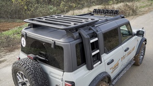Se adapta a Ford <span class=keywords><strong>Bronco</strong></span> 2021-2023 4Dr 2Dr Hard Top Cargo Side escalera telescópica-Instalar en los rieles de techo de la versión más larga - Product Image 5