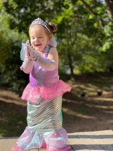 Vestidos de fiesta de Halloween para niña pequeña, disfraz de sirena, princesa <span class=keywords><strong>Ariel</strong></span>, Cosplay - Product Image 6