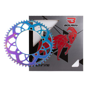 Pignon de chaîne de vélo pliant Bolany 54T 56T 130BCD en alliage d'aluminium à conception creuse - Product Image 5