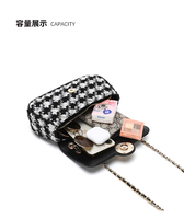 Sac à bandoulière pour femme tendance, sac à rabat à chaîne pied-de-poule Printemps/Été 2026