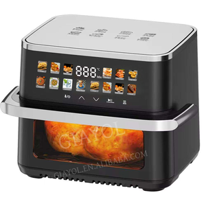 2025 mới màn hình cảm ứng lớn Nồi chiên không khí 10L Giỏ đôi Nồi chiên không khí lò có thể tháo rời giỏ kỹ thuật số thông minh kép khu vực Nồi chiên không khí - Product Image 2