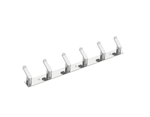 6 Pin Adjustable Stainless Steel Cloth <b>Hook</b> Wall Mounted Heavy Duty Rustproof Door Hanger Coat Bathroom <b>Kitchen</b> Bedroom SS202 - Product Image 4