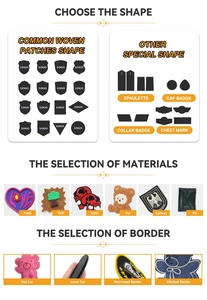 Patch brodé thermocollant fait main, motifs émoticônes de dessins animés (joie, colère, tristesse, bonheur) en cercle, pour vêtements et sacs - Product Image 4