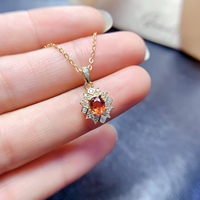 Ensemble de bijoux en argent sterling 925 avec grenat naturel, hypoallergénique, pour usage quotidien, bijoux fins, cadeau de luxe personnalisé, vente en gros d'usine