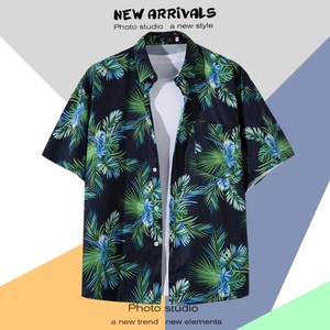 เสื้อเชิ้ตฮาวายพิมพ์ลายฤดูร้อนแฟชั่นลำลอง Goldtex เสื้อแขนสั้นชายหาดลายกราฟิกแบบกำหนดเองสำหรับผู้ชาย - Product Image 3