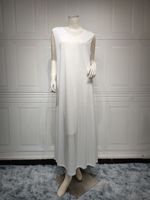 Abaya de Dubaï 2026 – Robe intérieure élégante et basique sans manches pour femme