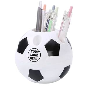 Porte-stylos de football personnalisé, boîte de rangement de bureau pour enfants, cadeau promotionnel pour la rentrée scolaire, accessoires de bureau - Product Image 1