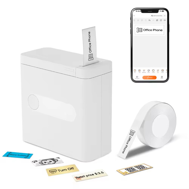 Uyin D12 Mini Portable Thermal Pocket Printer New Product for Mobile Label Price Tag Sticker Bluetooth Interface Inkless Usage