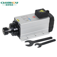 6KW Cnc Machine Broche Moteur ER32 18000rpm Haute Fréquence 220V 380V Travail Du Bois Cnc Broche Moteur Kit