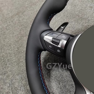 <span class=keywords><strong>Volant</strong></span> en cuir véritable automobile noir pour <span class=keywords><strong>Bmw</strong></span> Série 3 5 F10 F30 M3 M5 - Product Image 2