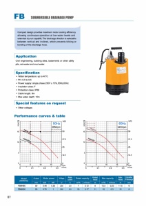 مضخة مستنقع محمولة أحادية المرحلة قابلة للتخصيص غاطسة مع ضغط منخفض من مصدر طاقة كهربائية OEM - Product Image 5