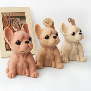 Molde de silicona para velas con forma de cachorro de Bulldog Francés, molde de resina para velas aromáticas de soja con diseño de perro, regalo para amantes de la decoración del hogar - Product Image 3