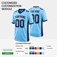 Jersey Sepak Bola Amerika Pria Grosir, Nama Tim & Nomor Dapat Disesuaikan, Ramah Lingkungan, Bernapas, Cepat Kering, 100% Poliester