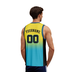 <span class=keywords><strong>Camiseta</strong></span> <span class=keywords><strong>de</strong></span> <span class=keywords><strong>Baloncesto</strong></span> <span class=keywords><strong>de</strong></span> Secado Rápido, Talla Grande, con Estampado por Transferencia <span class=keywords><strong>de</strong></span> Calor, Transpirable, con Color Degradado Personalizado, 100% Poliéster - Product Image 3