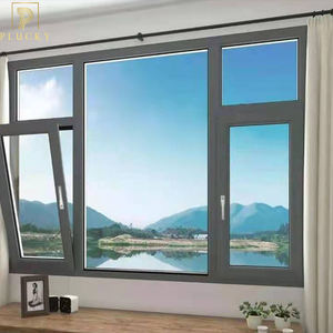 <span class=keywords><strong>Puente</strong></span> roto <span class=keywords><strong>Rotura</strong></span> térmica Ventana <span class=keywords><strong>de</strong></span> aluminio abatible <span class=keywords><strong>de</strong></span> vidrio templado Doble - Product Image 2