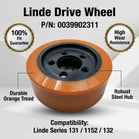 Nueva Rueda Motriz de Poliuretano Chaolutong 0039902311 de 254x102-80mm para Piezas de Montacargas Linde T20/T30/L14/L16 con Capacidad de 1-18 Toneladas