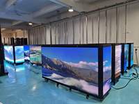 Mur vidéo LED pleine couleur six voies, étanche IP65, compatible HDR, haute luminosité pour événements publicitaires en extérieur et en intérieur