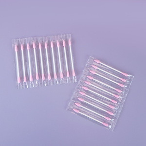 Bastoncillos de algodón portátiles <span class=keywords><strong>para</strong></span> maquillaje de viaje de 10 unidades, bastoncillos de algodón de colores empaquetados de forma independiente, hisopo de algodón <span class=keywords><strong>para</strong></span> maquillaje, herramientas de belleza - Product Image 2