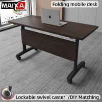 Ensemble table et chaise pliantes modernes, écologiques, pour l'école, la formation commerciale, mobiles, combinables, multifonctionnels, pour le bureau et les tutoriels