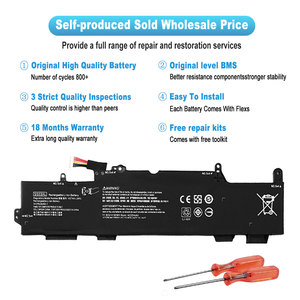 Batterie d'ordinateur portable de remplacement pour <span class=keywords><strong>HP</strong></span> Elitebook 2530p 820 840 G3 Mu06 620 Batteries pour <span class=keywords><strong>HP</strong></span> HT03XL HS04 Pavilion G4 5 Batterie d'ordinateur portable - Product Image 3