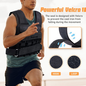 <span class=keywords><strong>Chaleco</strong></span> con Peso de 10 kg/20 kg/30 kg, Pesas de Hierro Extraíbles para Hombres y Mujeres, Entrenamiento de <span class=keywords><strong>Calistenia</strong></span> y Fitness - Product Image 6