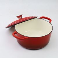 Ensemble de 7 pièces/4 casseroles en fonte émaillée, batterie de cuisine multifonctionnelle sept pièces avec poêle et faitout pour la cuisine domestique