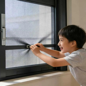 Filet de sécurité en aluminium verrouillable pour porte, <span class=keywords><strong>anti</strong></span>-<span class=keywords><strong>chute</strong></span> pour enfants, pour balcon domestique - Product Image 1