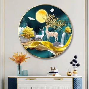 Pintura de Diamantes Acrílicos Pintados a Mano XIXI, Diseño de Alce para Pasillo de Restaurante, Nueva Colección - Product Image 2