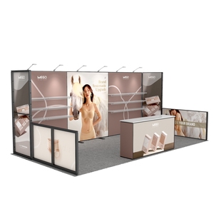 3x6 trade show booth display stand modular exhibition stand popular in American 10x20 fashion booth