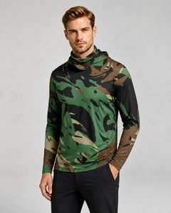 Fishing <b>Shirt</b> Long Sleeve <b>Sun</b> Protection Hooded Quick Dry Camo <b>Shirt</b> for Men Outdoor UV Fishing Hoodie - Product Image 3