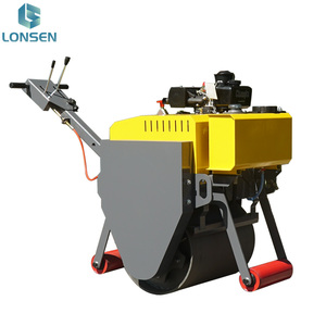 Rodillo de carretera de un solo tambor portátil para carretera de hormigón asfáltico - Product Image 6