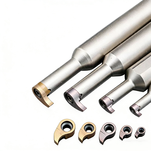 Insert de rainurage interne extra long 250 mm MB09-250-4.0 en forme de virgule anti-vibration avec fente de 4,0 mm de large pour acier inoxydable/fonte/acier - Product Image 3