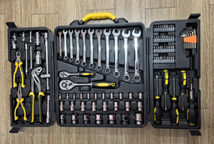 Farblich Anpassbares Werkzeugset Kombinations-Steckschlüsselsatz Zange Gabelschlüssel-<span class=keywords><strong>Set</strong></span> 110-teilig Professioneller Werkzeugkasten - Product Image 3