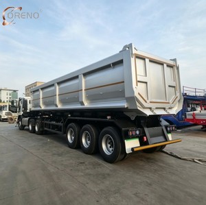 Semi-remorque à benne basculante arrière à 3 essieux de 45 tonnes pour le <span class=keywords><strong>transport</strong></span> de marchandises sur route longue distance - Product Image 2