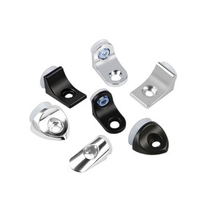 Soporte de estantería de aleación de zinc con ventosa, soporte de vidrio duradero para muebles, armarios y conectores de partición - Product Image 2