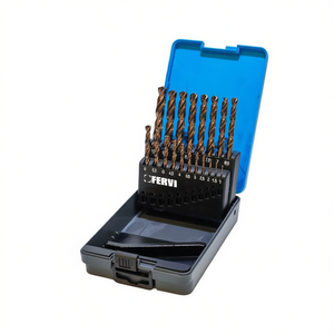 Fervi <b>Cobalt</b> <b>Drill</b> <b>Set</b> 19 Piece 1 To 10 Mm For Metal Drilling - Product Image 2