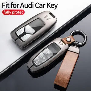 Custom Luxury Gift Zinc Alloy Leather Smart Car Key Case Cover Fob For Ford Toyota Hyundai BYD Leapmotor Hyundai Tucson Sonata