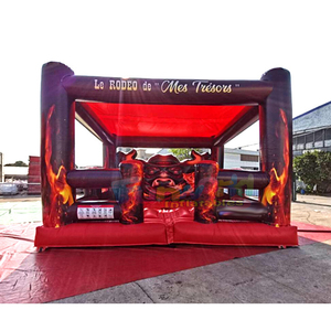 Toro mecánico inflable para fiestas al aire libre, arena de rodeo con toro mecánico inflable. - Product Image 1