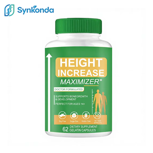 Capsules pour la croissance osseuse et l'augmentation de la taille avec calcium – Complément alimentaire naturel pour adolescents, pour grandir, santé et fitness - Product Image 1