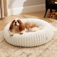 Neues Fell-Donut-Hundebett Luxuriöses Komfortables Rundes Hundebett Waschbare Katzenmatte Warmes Haustierkissen