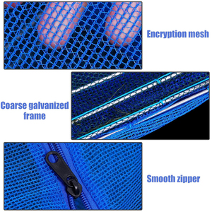 ब्लू 3-5 परतों foldable मछली सुखाने फांसी कास्ट नेट - Product Image 2