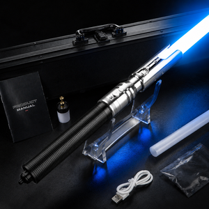 2025 dernier <span class=keywords><strong>sabre</strong></span> <span class=keywords><strong>laser</strong></span> de duel lourd <span class=keywords><strong>sabre</strong></span> en métal à double tranchant avec lumière, son et flash-sur-choc <span class=keywords><strong>sabre</strong></span> <span class=keywords><strong>laser</strong></span> RVB - Product Image 1