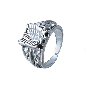Anello Regolabile con Emblema degli Quattro Corpi dell'Attacco dei Giganti, Anello delle <span class=keywords><strong>Ali</strong></span> <span class=keywords><strong>della</strong></span> Libertà del Corpo d'Indagine - Product Image 5