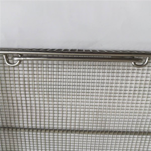 Cesta de malla de alambre de acero inoxidable plegable Cesta de almacenamiento de limpieza de piezas y herramientas plegables de metal - Product Image 6