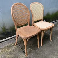 Reçine Yemek Sandalyesi Vintage Oval Sırtlı Hasır Sandalye İstiflenebilir Dış Mekan Veranda Sandalyesi Düğün, Etkinlik, Bahçe, Restoran, Ev Kullanımı için