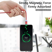 Cargador USB para teléfono móvil, conectores magnéticos 3 en 1, cable magnético 3 en 1, Cable de carga rápida de 2.4A para Smartphone