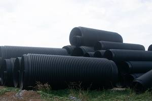 Büyük boy HDPE oluklu Krah boru 1000mm 1200mm 1800mm çap Hdpe karat boru plastik tüpler - Product Image 5