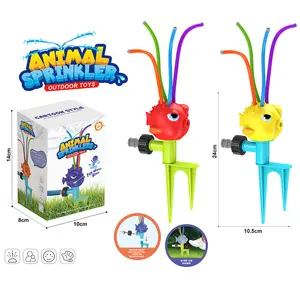 Cute Animal Water Sprinkler for Kids Outdoor Play Backyard Sprinkler for Kids Splashing Water Toys for Toddlers